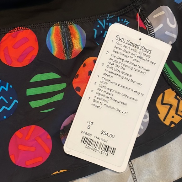 NWT Rare Lululemon 2015 Seawheeze Speed Shorts - Picture 6 of 7